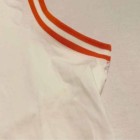 HUNTER for Target Contrast Trim White Orange Tank Top Shirt Women's Size XL - Picture 14 of 16